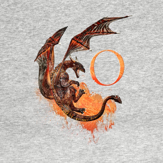 Drachen Buchstabe O by AndreaTiettje